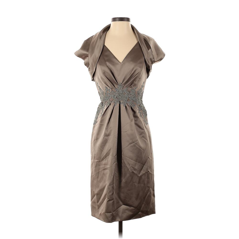 Jade by Jasmine VD Cocktail Dress w/ Matching Cropped Bolero Jacket Size 2